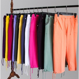 شلوار زنانه برمودا جیب منگنه ای