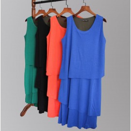 پیراهن زنانه آستین حلقه ای برشدار