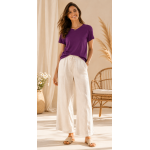تیشرت زنانه یقه گرد ساده