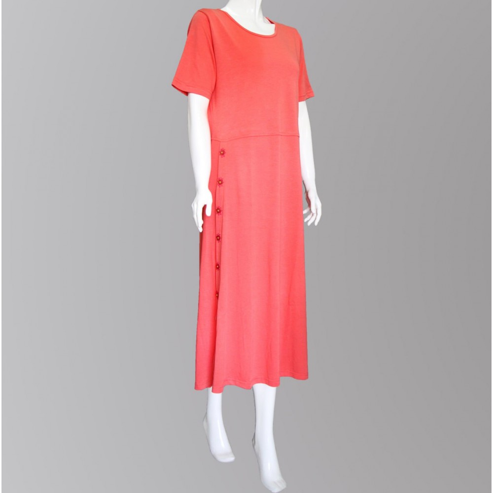 پیراهن زنانه بلند راست‌دکمه