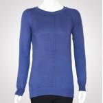 بلوز زنانه یقه قایقی مارپیچ