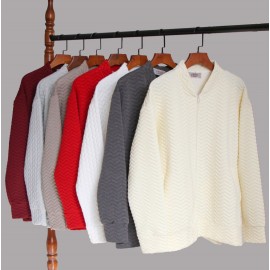 سوئیشرت زنانه یقه فرنچی ژاکارد