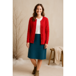 دامن زنانه کوتاه بافت مارپیچ