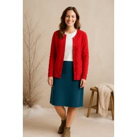 دامن زنانه کوتاه بافت مارپیچ دامن زنانه کوتاه بافت مارپیچ