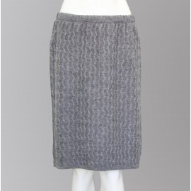 دامن زنانه کوتاه بافت مارپیچ
