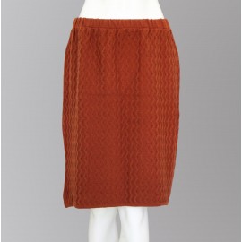 دامن زنانه کوتاه بافت مارپیچ